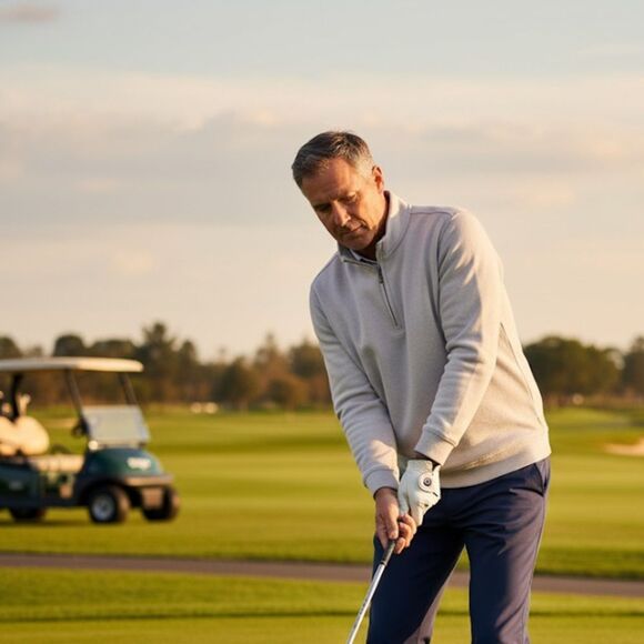 🆕 Walter Hagen P11 Light Gray Heather Quarter-Zip Pullover size  XXL - Picture 1 of 9